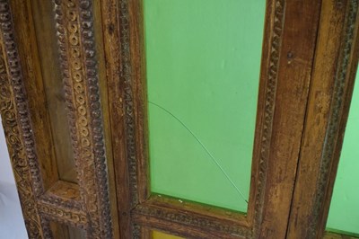 Lot 269 - Indian Rajasthan carved wooden window and frame