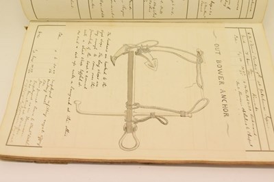 Lot 150 - H.M.S. Comus ships log book 1879-1881
