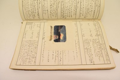 Lot 150 - H.M.S. Comus ships log book 1879-1881