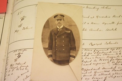 Lot 150 - H.M.S. Comus ships log book 1879-1881