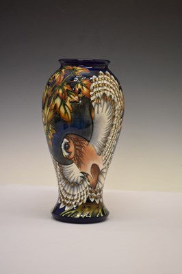Lot 406 - Moorcroft Pottery - 'Night Watch' pattern baluster vase