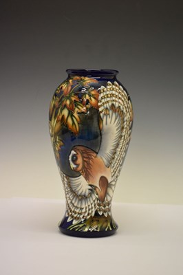 Lot 406 - Moorcroft Pottery - 'Night Watch' pattern baluster vase