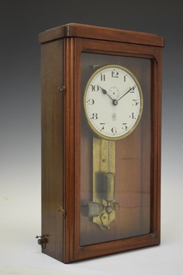 Lot 347 - French ATO electric wall clock