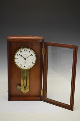 Lot 347 - French ATO electric wall clock