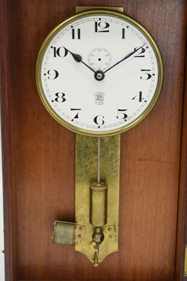 Lot 347 - French ATO electric wall clock