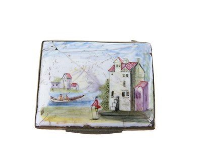 Lot 272 - Three 18th Century enamel boxes