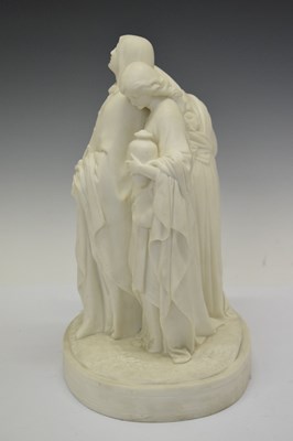 Lot 279 - Parian figure group 'The Three Marys'