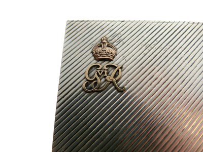 Lot 341 - George VI Royal presentation silver cigarette case