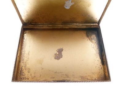 Lot 341 - George VI Royal presentation silver cigarette case