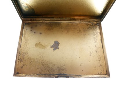 Lot 341 - George VI Royal presentation silver cigarette case