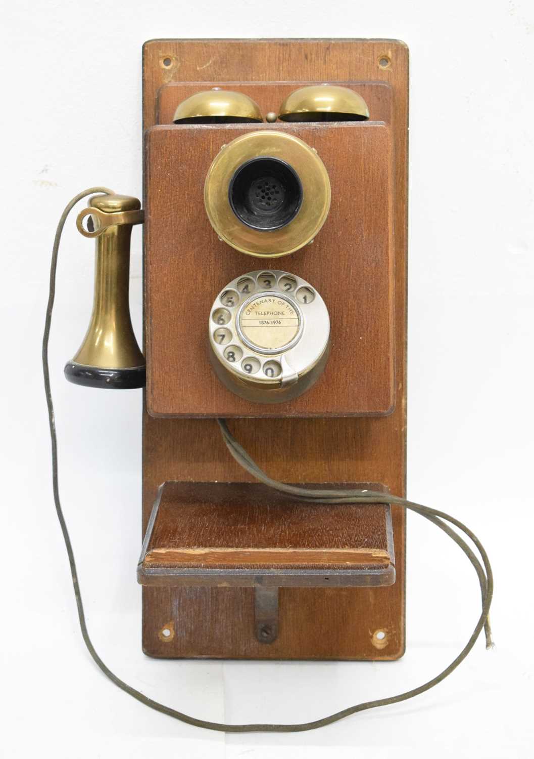 Lot 197 - Vintage reproduction 'Centenary of the telephone 1876-1976' wall mounted telephone