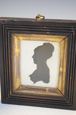 Lot 195 - Pair of early 19th Century silhouette portraits