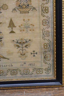 Lot 609 - Two 19th Century needlework samplers
