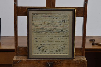 Lot 609 - Two 19th Century needlework samplers