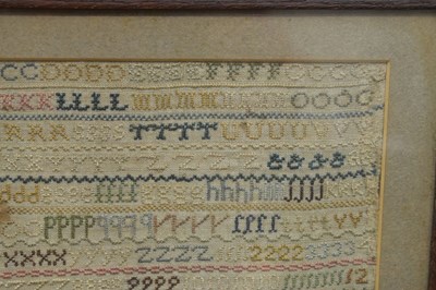 Lot 609 - Two 19th Century needlework samplers