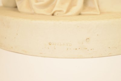 Lot 345 - Large Robinson and Leadbeater Parian bust of Charles Spurgeon and two smaller busts