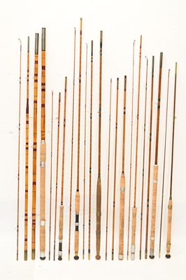 Lot 360 - Eight split cane and other fishing rods
