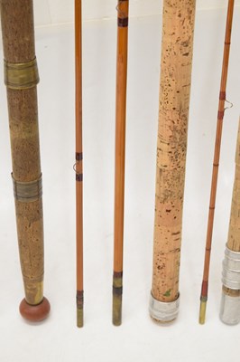 Lot 360 - Eight split cane and other fishing rods