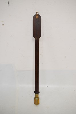 Lot 639 - Victorian rosewood marine stick barometer