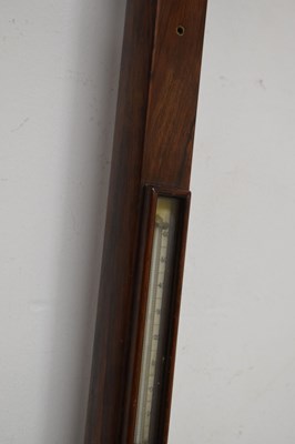 Lot 639 - Victorian rosewood marine stick barometer