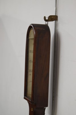 Lot 639 - Victorian rosewood marine stick barometer