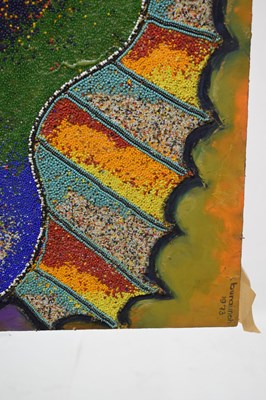 Lot 774 - Chief Jimoh Buraimoh (Nigerian, b. 1943) - Figural abstract beadwork on panel