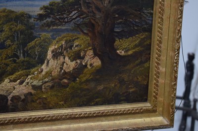 Lot 8 - Henry Hewitt (1818-1875) – Oil on canvas - Vale of Nailsea with Backwell Church