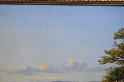 Lot 8 - Henry Hewitt (1818-1875) – Oil on canvas - Vale of Nailsea with Backwell Church