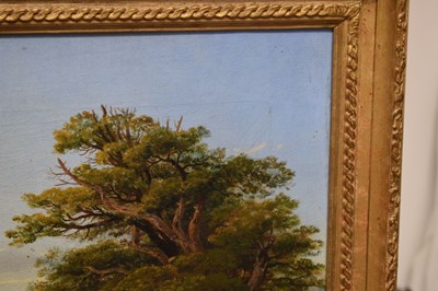 Lot 8 - Henry Hewitt (1818-1875) – Oil on canvas - Vale of Nailsea with Backwell Church