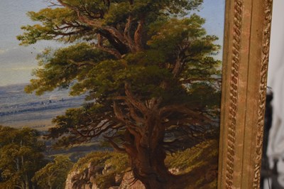 Lot 8 - Henry Hewitt (1818-1875) – Oil on canvas - Vale of Nailsea with Backwell Church