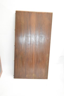 Lot 799 - Edwardian walnut 'Selbat' trademark extending dining table