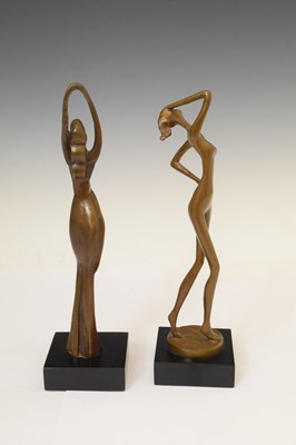 Lot 217 - Bernard Kim (b.1942, Korean/American) - Pair of bronze sculptures