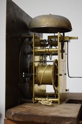 Lot 471 - George III walnut-cased 8-day brass dial longcase clock, Mayhew, Woodbridge