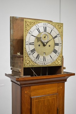 Lot 471 - George III walnut-cased 8-day brass dial longcase clock, Mayhew, Woodbridge