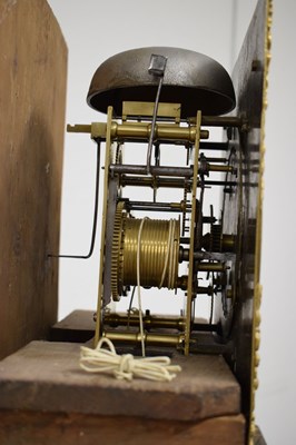 Lot 471 - George III walnut-cased 8-day brass dial longcase clock, Mayhew, Woodbridge