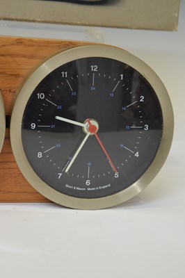 Lot 677 - Short & Mason desk Ranger Barometer and Clock
