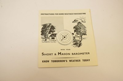Lot 677 - Short & Mason desk Ranger Barometer and Clock