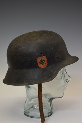 Lot 259 - Third Reich M1942 pattern German SS Police helmet