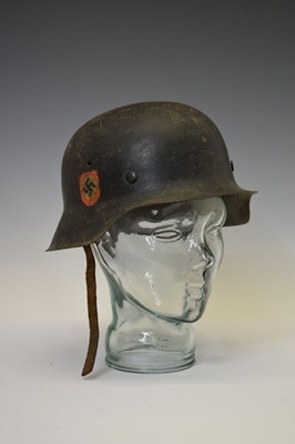 Lot 259 - Third Reich M1942 pattern German SS Police helmet