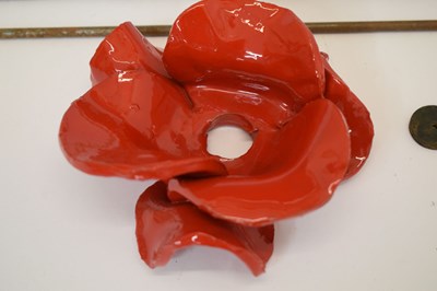 Lot 437 - 'Blood Swept Lands and Seas of Red' - Ceramic poppy by Paul Cummins