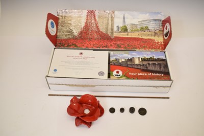 Lot 437 - 'Blood Swept Lands and Seas of Red' - Ceramic poppy by Paul Cummins