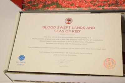 Lot 437 - 'Blood Swept Lands and Seas of Red' - Ceramic poppy by Paul Cummins