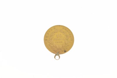 Lot 297 - Napoleon III 10 francs gold coin, 1862