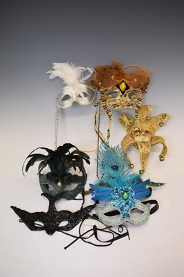 Lot 387 - Collection of Venetian masks