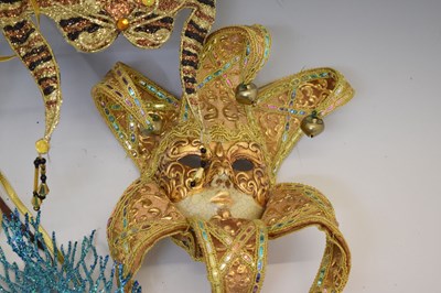 Lot 387 - Collection of Venetian masks