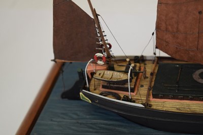 Lot 297 - Glass cased model of 'Kathleen' Thames barge