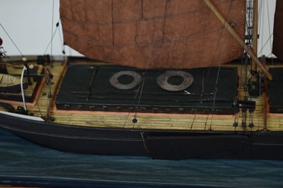 Lot 297 - Glass cased model of 'Kathleen' Thames barge