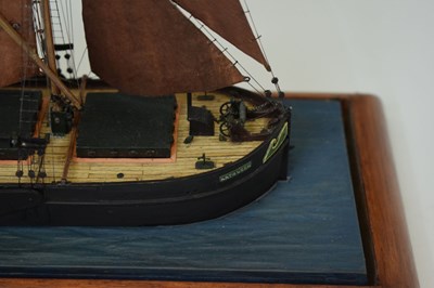 Lot 297 - Glass cased model of 'Kathleen' Thames barge