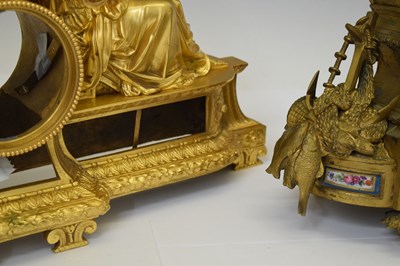 Lot 507 - Two 19th century French gilt metal clock mounts
