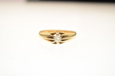 Lot 7 - 18ct gold gypsy set diamond solitaire ring